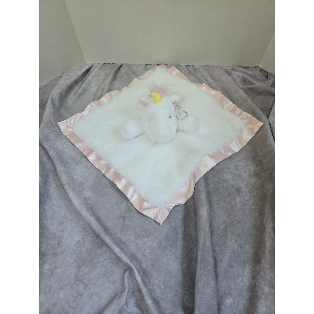 Cloud Island Unicorn Lovey Baby Security Soft Blanket Pink Satin Plush